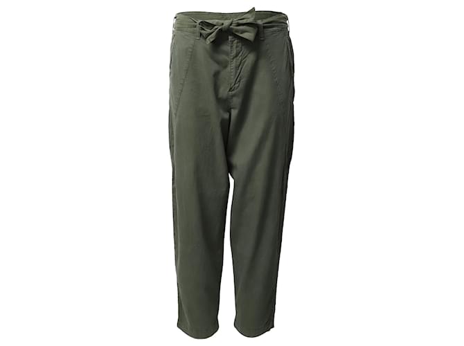 Ba&sh Parker Fluid Pants in Green Lyocell Khaki  ref.1014773