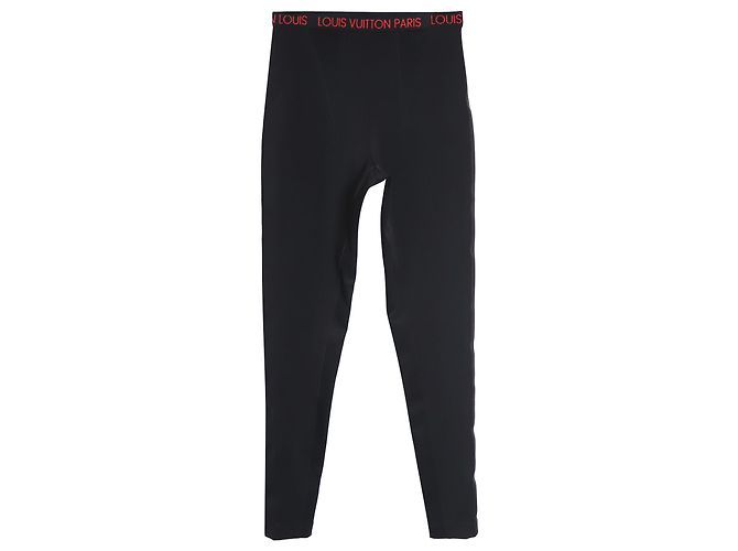 Louis Vuitton-Leggings mit Bundlogo aus schwarzem Polyamid