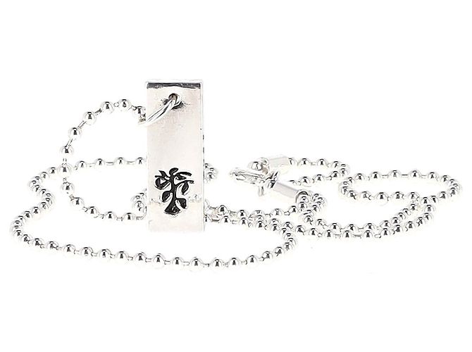 Marc by Marc Jacobs Copiosus Halskette mit lateinischen Phrasen aus versilbertem Messing Metallisch