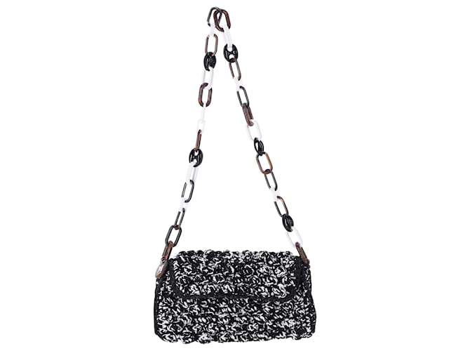 M Missoni Chain Link Bag in Black Cotton ref.1014943 - Joli Closet