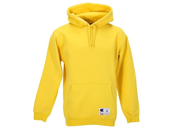 Champion hoodie best sale neon yellow