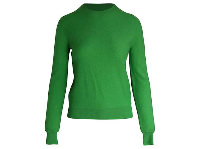 Céline Jersey con cuello redondo Celine en lana verde  ref.1015089