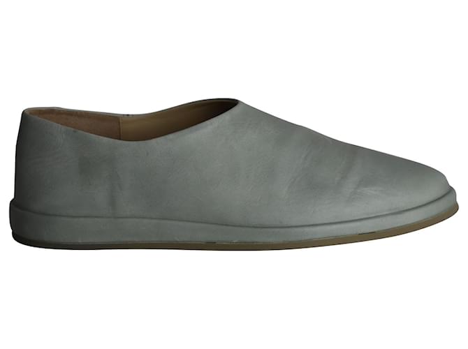 Fear of God The Mule Flats in Blue Grey Leather  ref.1015109