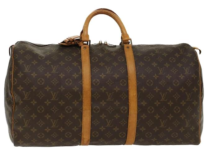 Louis Vuitton Monograma Keepall 55 Boston Bag M41424 Autenticação de LV 48888 Lona  ref.1015424