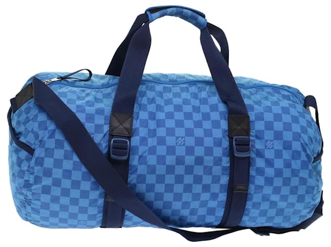 LOUIS VUITTON Damier Aventure Plat Ktical Bag Nylon Blue M97057 LV Auth 47820a  ref.1015527