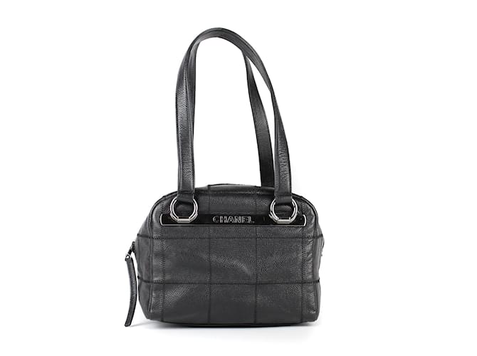 Chanel Vintage Quilted Bowler Bag - Black Shoulder Bags, Handbags