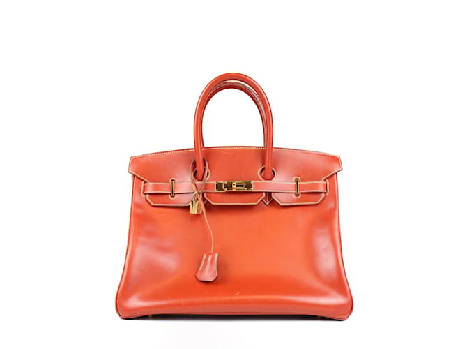Hermès - Birkin 35 in leather box Red ref.1015785 - Joli Closet