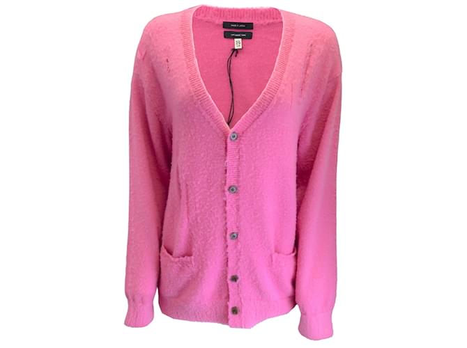 Hot pink shaggy cardigan sale