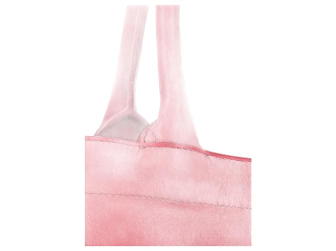 Leather Tote Suede Bag Shoulder Bag Blush Pink Leather Bag 