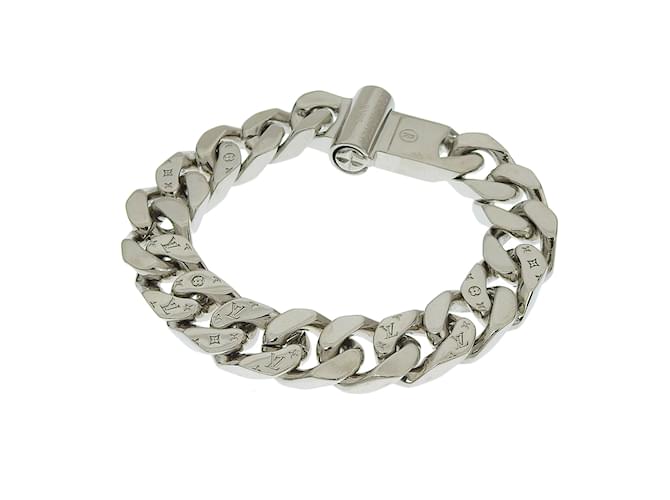 Louis Vuitton Monogram Chain Link Bracelet M68274 Silvery Metal ref.1016521  - Joli Closet