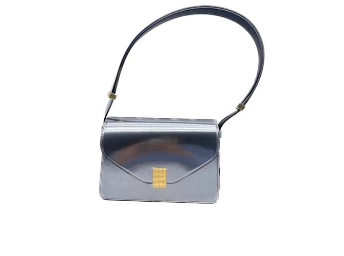LANVIN  Handbags T.  leather Silvery  ref.1016633