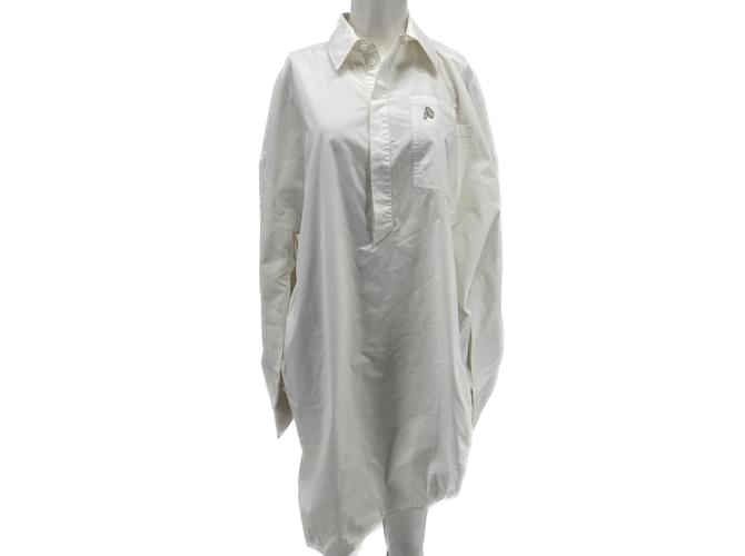 ATTICO  Dresses T.International S Cotton White  ref.1016642
