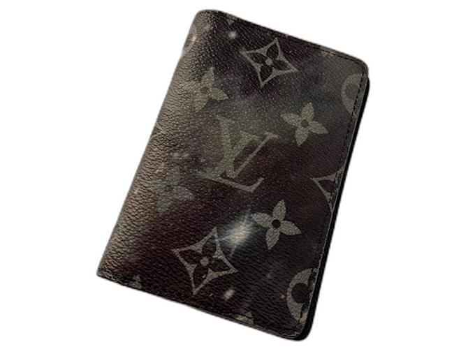 Louis Vuitton Galaxy Pocket-Organizer Silber Mehrfarben Grau Monogramm Leder  ref.1016645