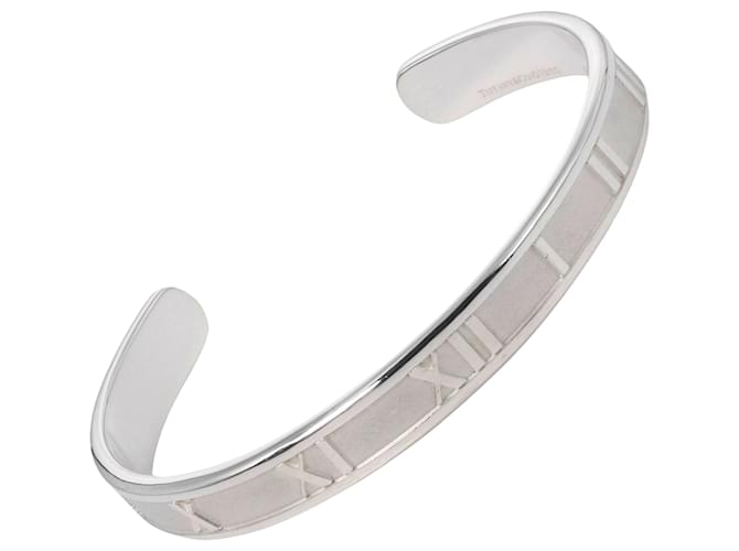 Tiffany & Co Silver Roman Atlas Cuff Bracelet