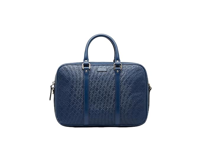 Blue Gucci Bright Diamante Travel Bag