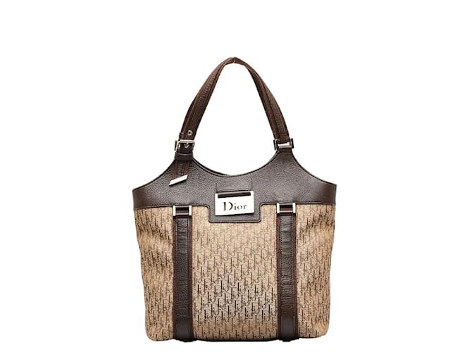 Christian Dior Street Chic Trotter Monogram Canvas Tote Bag