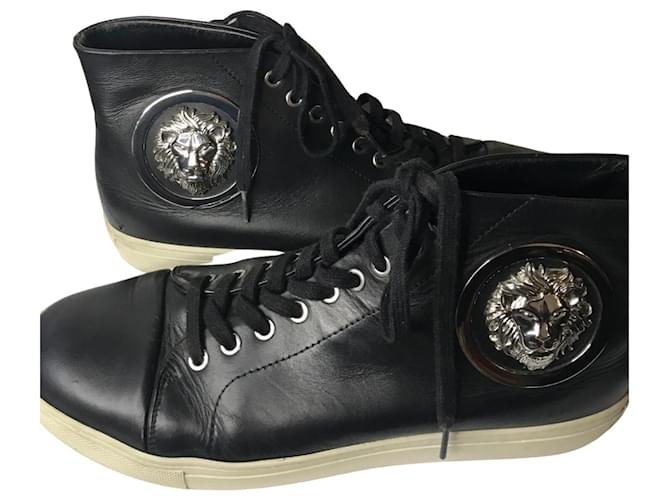 Versus Vrsace High-Top-Sneaker Schwarz Leder Joli Closet