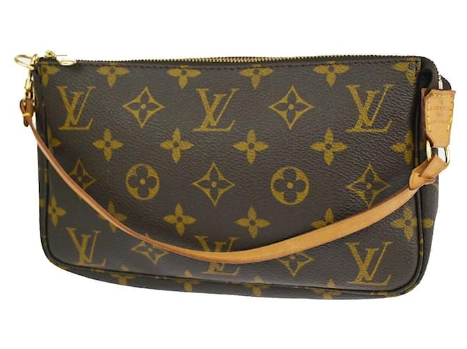 Louis Vuitton Pochette Accessoires Brown Cloth  ref.1017012