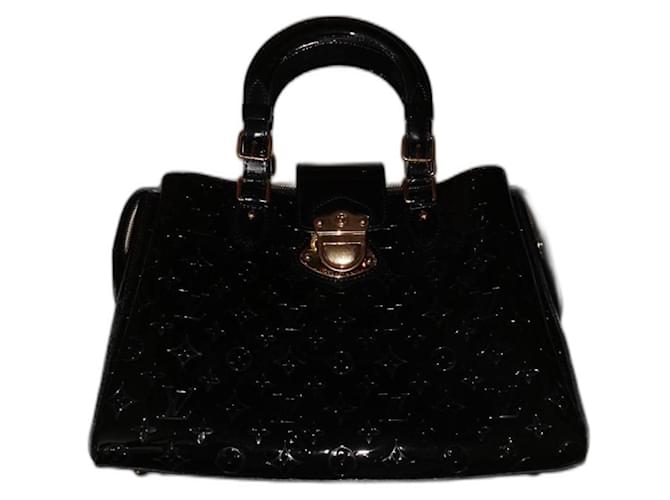 Louis Vuitton Handtaschen Schwarz Lackleder  ref.1017081