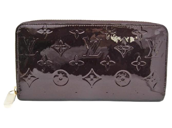 Louis Vuitton Zippy Wallet in Patent Leather Brown