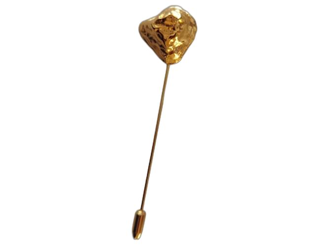 Yves Saint Laurent Pins & Broschen Golden Metall  ref.1017143