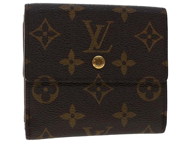 LOUIS VUITTON Monogram Portefeuille Elise Wallet M61654 LV Auth 48835 Cloth  ref.1017211