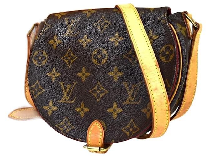 Louis Vuitton Tambourine Brown Canvas Shoulder Bag (Pre-Owned)