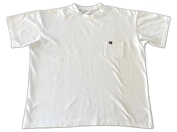 Autre Marque Mât de misaine Camiseta oversized de algodão creme Cru