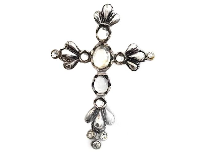 Christian Lacroix Pins & brooches Silvery Silver-plated  ref.1017429