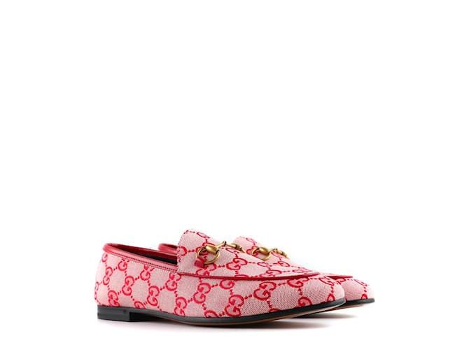 Gucci Monogram Pink Canvas Heels EU 36.5