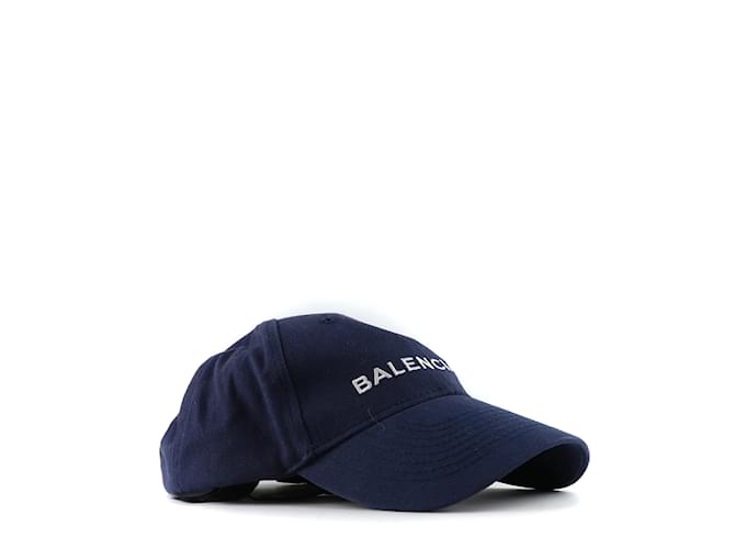 BALENCIAGA Chapeaux et chapeaux à enfiler T.cm 59 cotton Coton Bleu Marine  ref.1017450