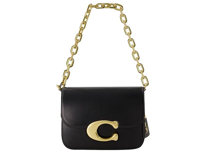 Sac à bandoulière Idol - Coach - Cuir - Noir Veau façon poulain  ref.1017523