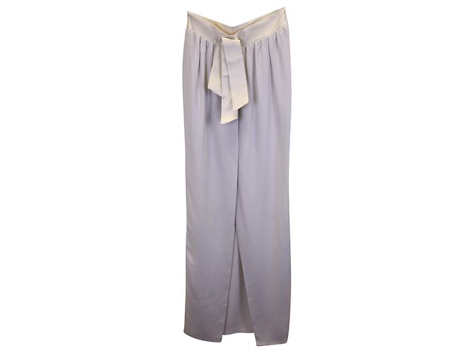 Gonna lunga Lanvin con dettaglio fiocco in acetato grigio