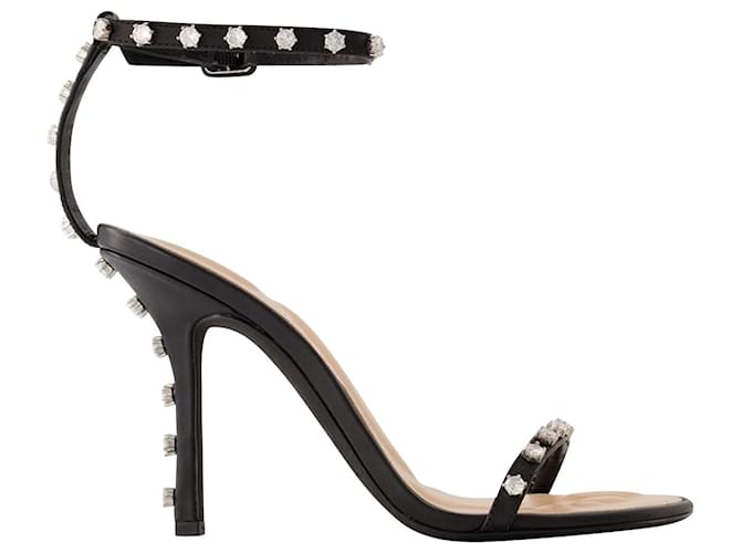 Nicki 105 Heeled Sandals - Alexander Wang - Leather - Black  ref.1017639