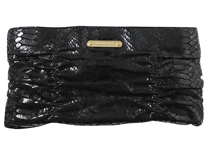 Michael Kors Webster Quilted Wallet Clutch in Black Leather  ref.1017741