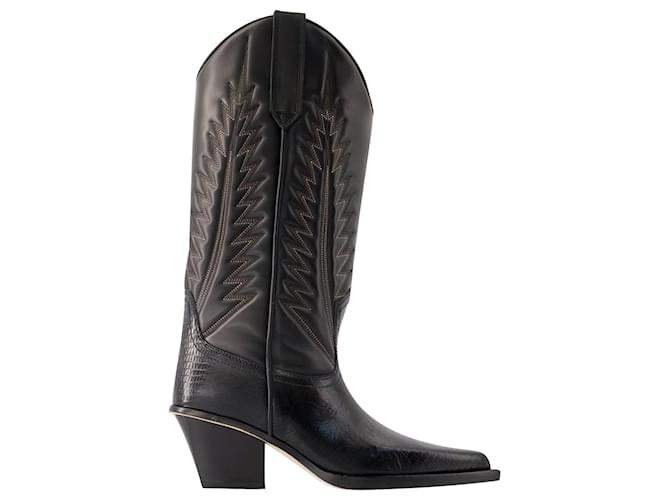Rosario 60 Boots - Paris Texas - Leather - Black  ref.1017748