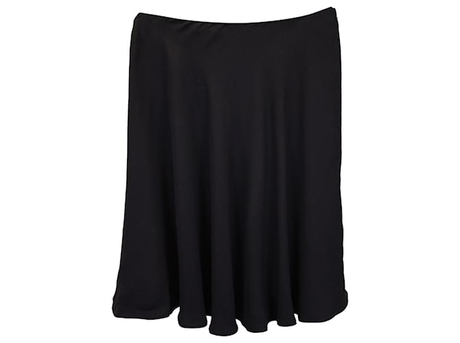 Prada A-Line Skirt in Black Viscose Cellulose fibre  ref.1017763