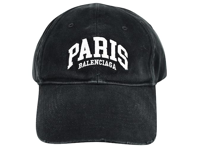 Balenciaga Paris City Cap in Black Cotton ref.1017802 - Joli Closet