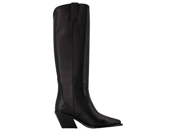 Tall Tania Boots - Anine Bing - Leather - Black  ref.1017818