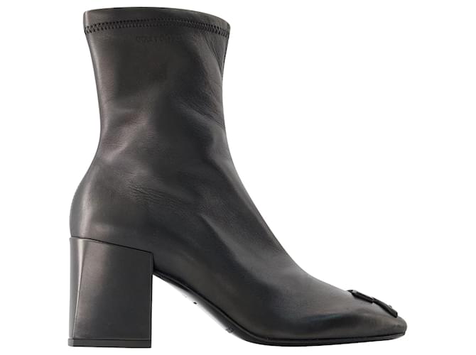 Heritage Boots - Courreges - Leather - Black  ref.1017918