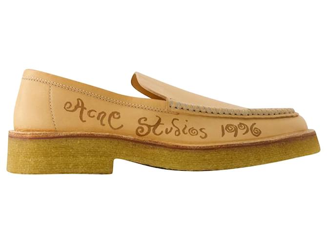 Bedeal M Loafers - Acne Studios - Leather - Beige  ref.1017926
