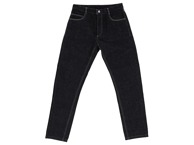 Bottega Veneta Straight Leg Denim Jeans in Navy Blue Cotton  ref.1017934
