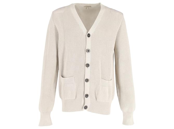 Burberry Buttoned Cardigan in Beige Cotton  ref.1017946