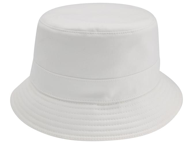 Hermès Cappello da pescatore Hermes Chapeau James in cotone bianco  ref.1018049
