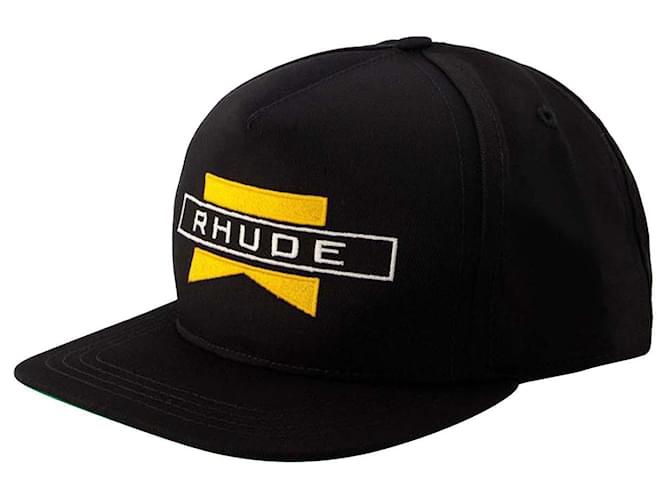 Autre Marque Chevron Cap - Rhude - Cotton - Black  ref.1018054