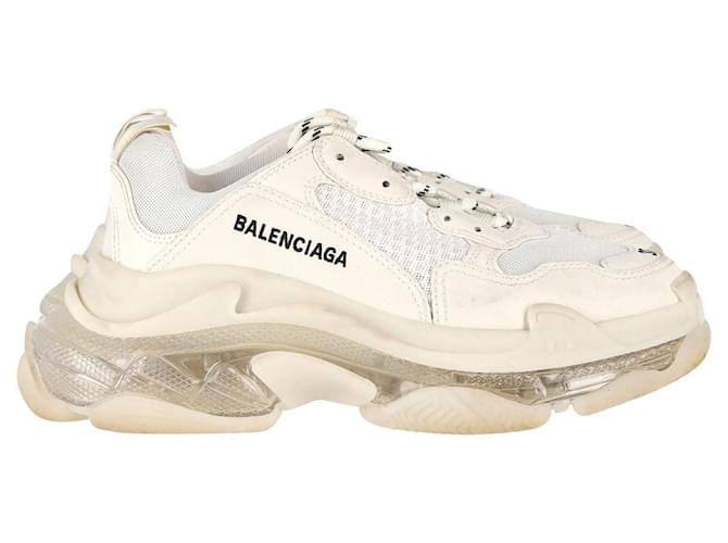 Everyday Sneakers Triple S di Balenciaga in Poliuretano Beige Plastica  ref.1018058
