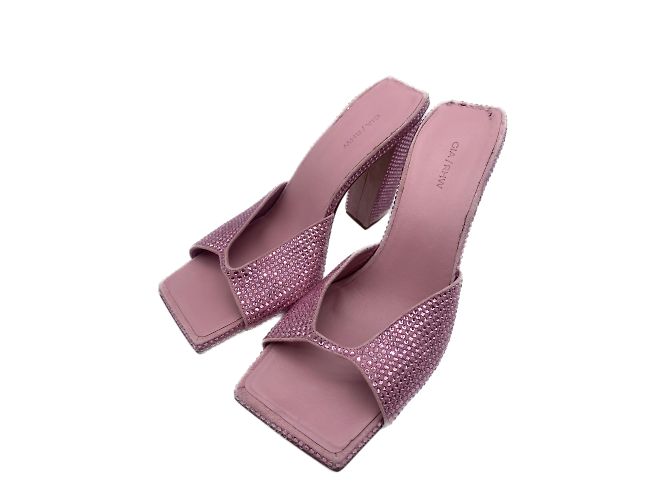 Autre Marque Sandali Gia Borghini T.EU 37.5 Tessuto Rosa