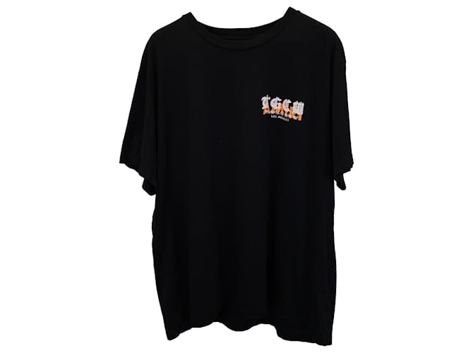 T-shirt stampata Amiri sizeCW in cotone nero  ref.1018139