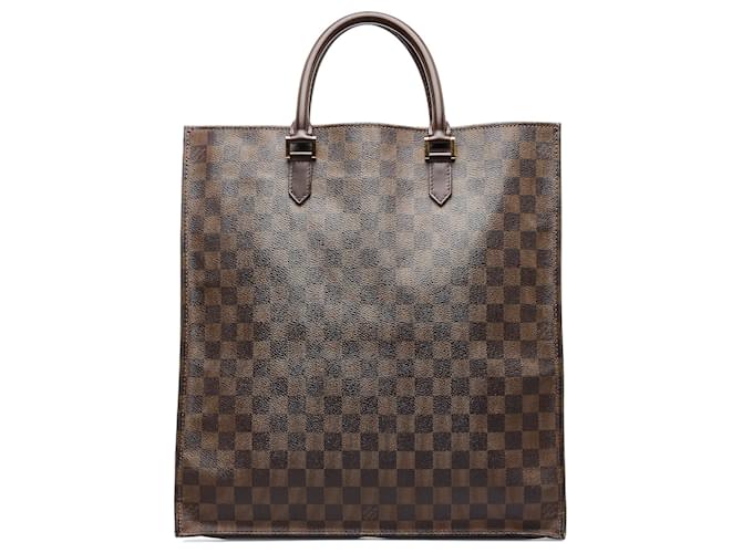 Louis Vuitton Louis Vuitton Sac Plat Ebene Damier Canvas Tote Handbag