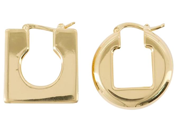 Pendientes Rond Carré - Jacquemus - Metal - Tono dorado Metálico  ref.1018418